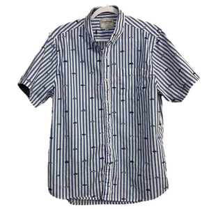 Heritage Report Collection Slim Fit Short Sleeve Button Up Shirt/Mens/XLarge